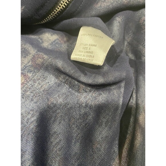 Signature Eight Womens Zip Up Tassel Boho Hippie Blouse Sz Small Lined - Picture 9 of 10